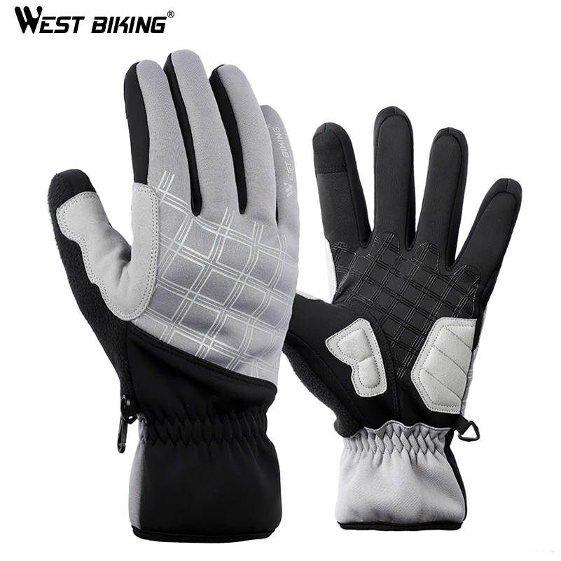 Западные велосипедные перчатки с сенсорным экраном для мужчин и женщин полным