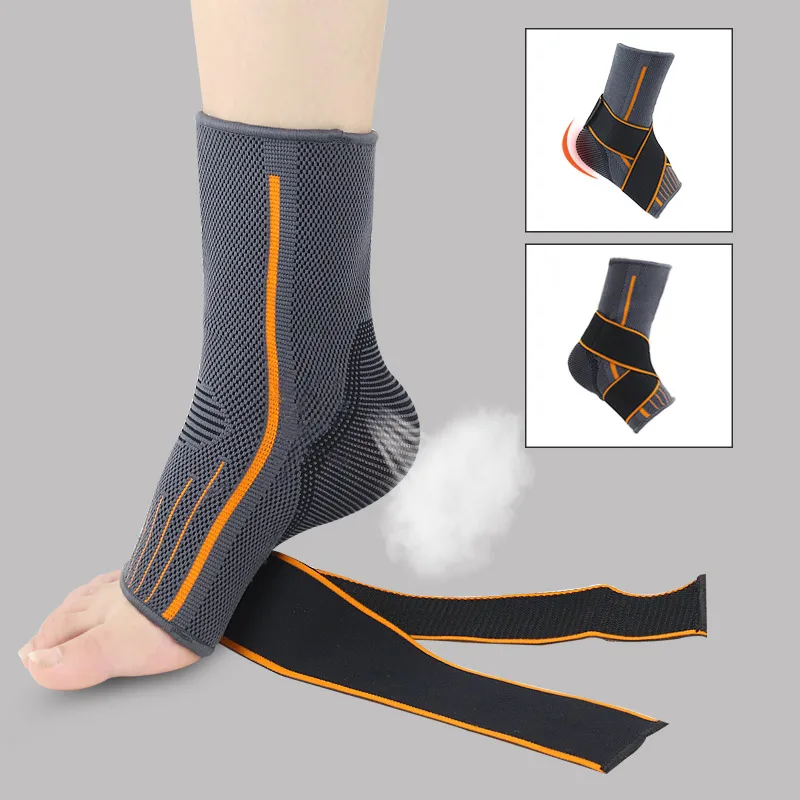 

1 Pcs Ankle Support Nylon Belt Latex Silk Ankle Support Football Protective Gear Support Basketball Ankle Support