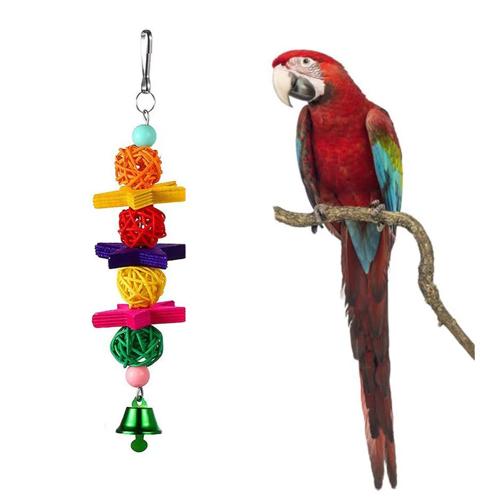 

Parrot Swing Stand Holder Natural Wooden Birds Perch Parrots Hanging Swing Cage For Pet Toy Swing Stand Budgie Parakeet Cage