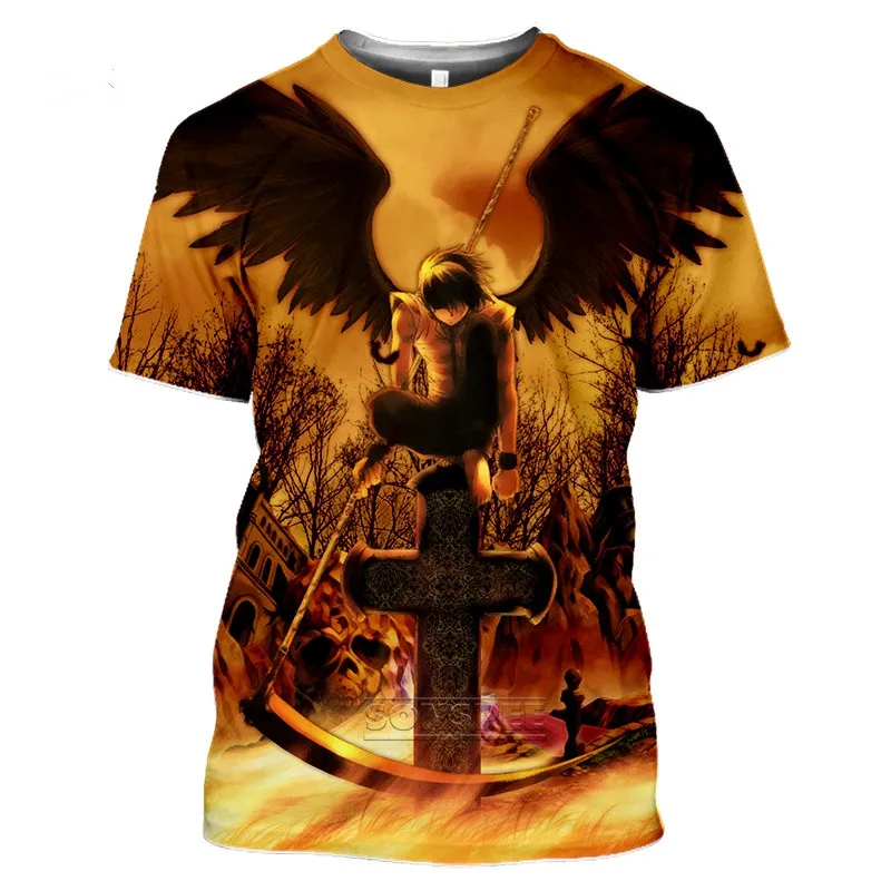 

Death Note Anime T Shirt Clothes Tops Camisetas Manga For Men Ropa Hombre Clothing Homme Tee Camisa Masculina Verano Roupas 2021