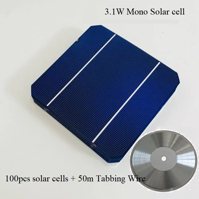 НАБОРЫ солнечных панелей сделай сам 100 шт. монокристаллические солнечные