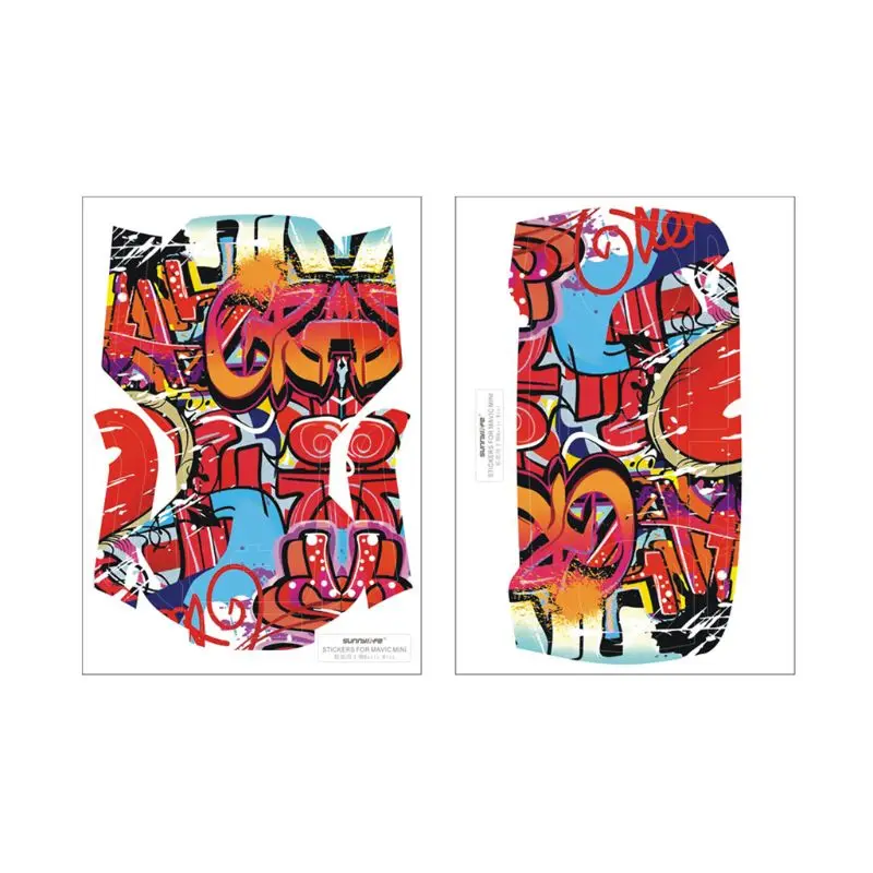 

1 Set Colorful PVC Stickers Waterproof Skin Body Arm Remote Control Protector Art Decals for DJI Mavic Mini Drone Accessories
