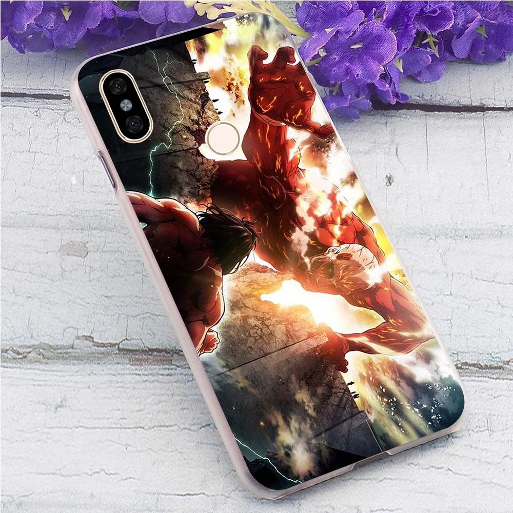 Чехол для телефона Pocophone F1 Attack on the giant Cover Mi A1 A2 Lite 5X 6X 6 8 9 9se Mix 2S 9T Pro CC9E CC9 A3 |