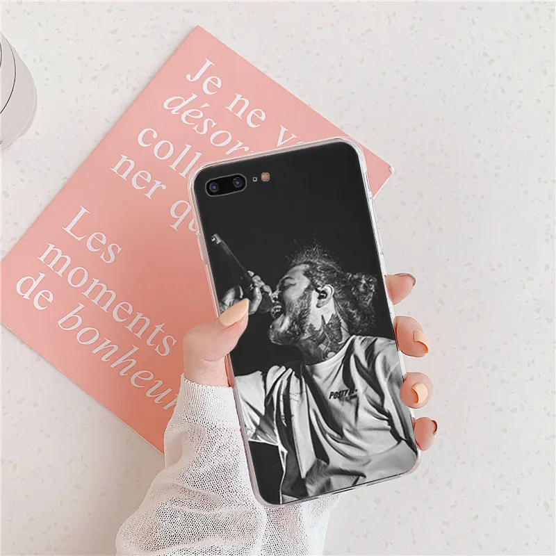 SOFT TPU Silicone Phone Case for iphone 13 12 11 Pro Max XSMax X XR XS 7 8 6 6s Plus SE2020 Post Malone Beerbongs fashion Cover