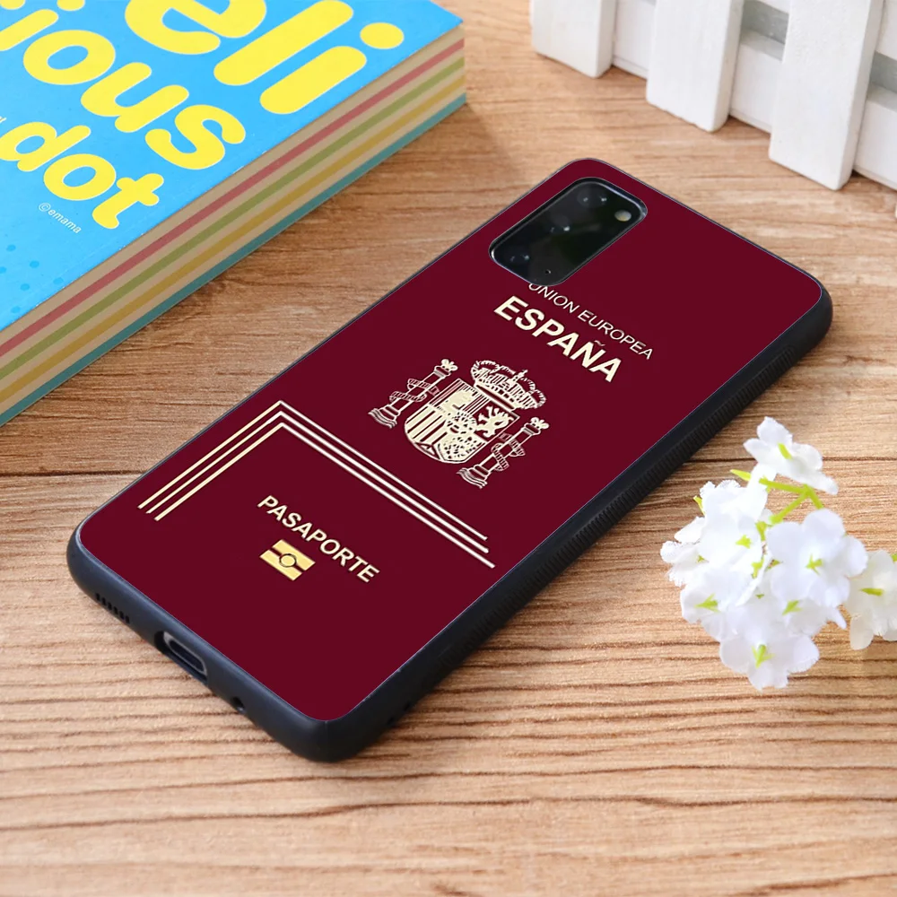 

For Samsung Galaxy Spanish Passport Soft TPU border Samsung Galaxy Case