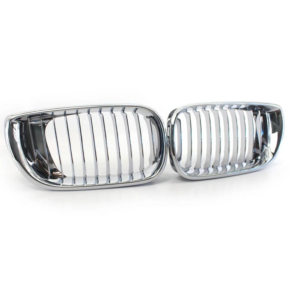 Хромированная Серебристая передняя решетка для почек гриль BMW 3 серии E46 4 Двери