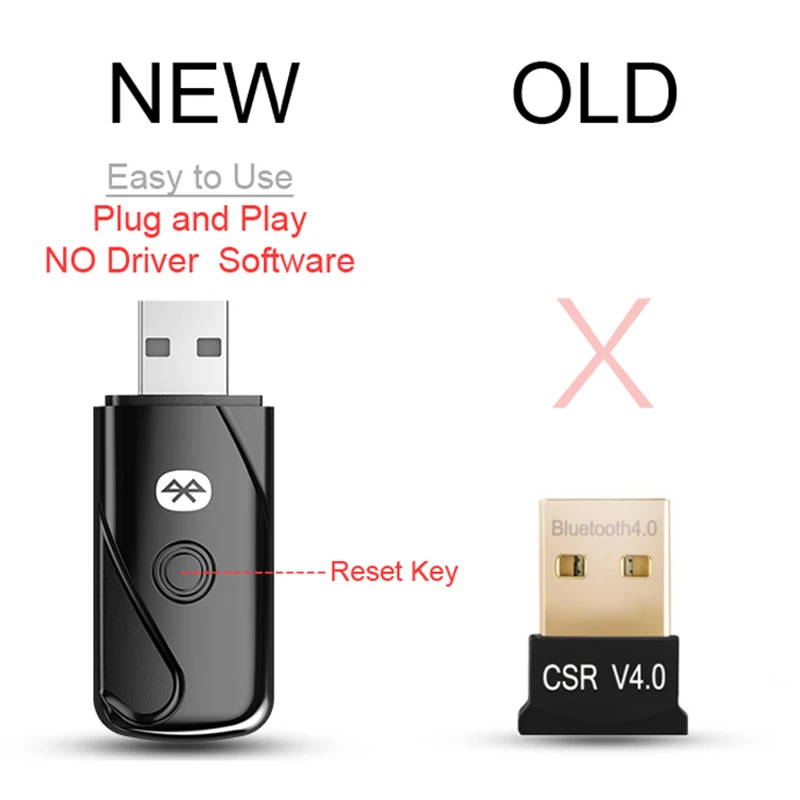 Большой радиус действия USB Bluetooth 4 2 адаптер для аудио передатчика ПК ноутбука