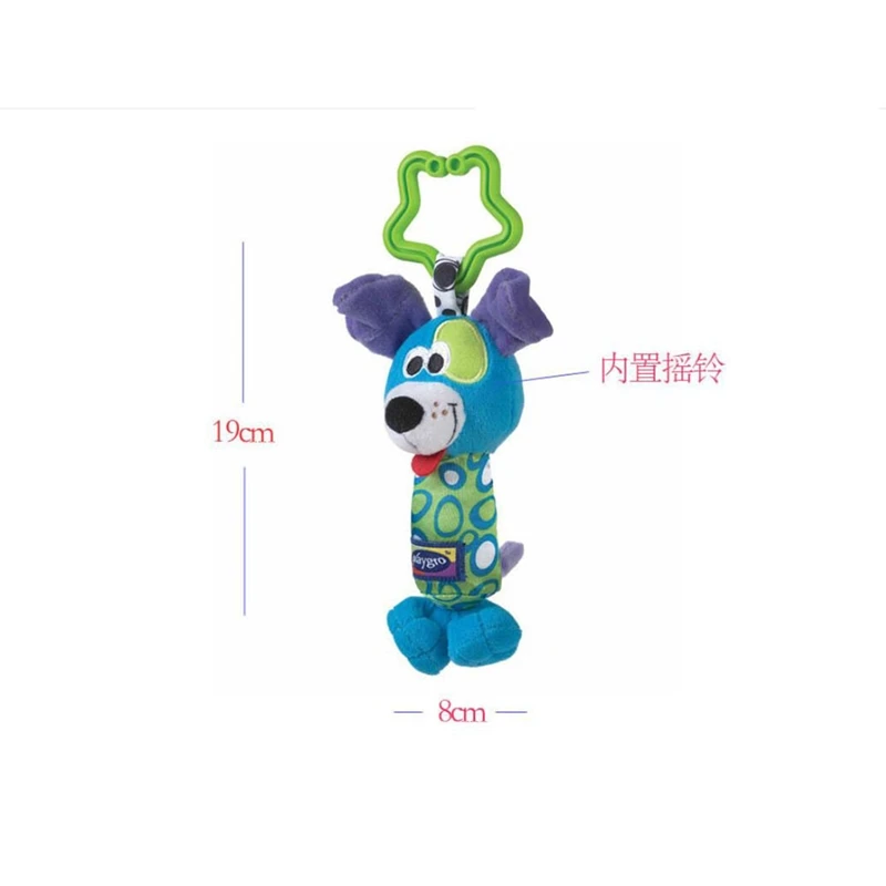 

Cute Newborn Soft Plush Crib Stroller Baby Toys 0-12 Months Bed Stroller Cartoon Animal Hanging Rattle Doll Educational Toy Gift