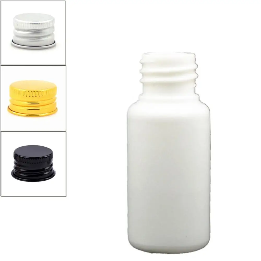 Пустые пластиковые бутылки 15 мл Белая полиэтиленовая бутылка с алюминиевой