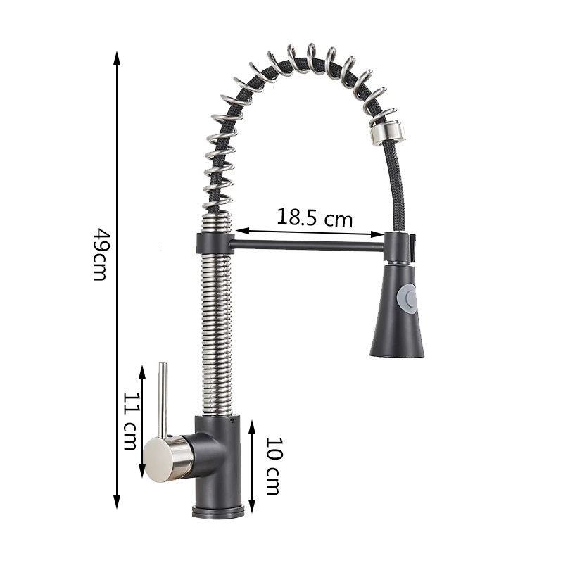 

Rozin Touch Sense Kitchen Faucet Black Brushed Pull Out Kitchen Mixer Faucets Swivel Smart Sensor Stream Spray Mode Mixer Taps