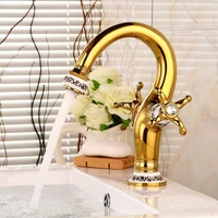 sink faucet basin faucet brass and ceramic deck mounted vase style brass bathroom faucet tap hot and cold mixer tap basin mixer