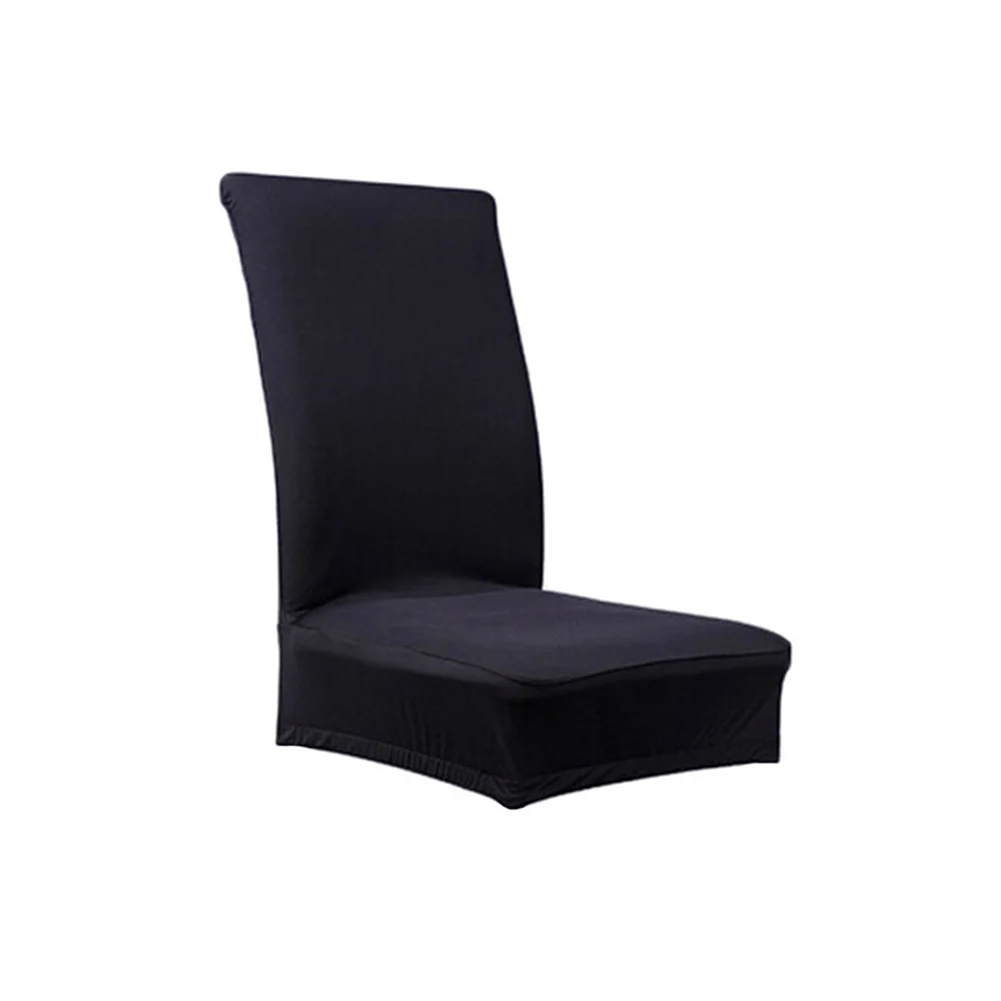 Polyester Chair Cover Black Dining Room Slipcover Removable Seat Elastic Protection For Home Supplies | Дом и сад
