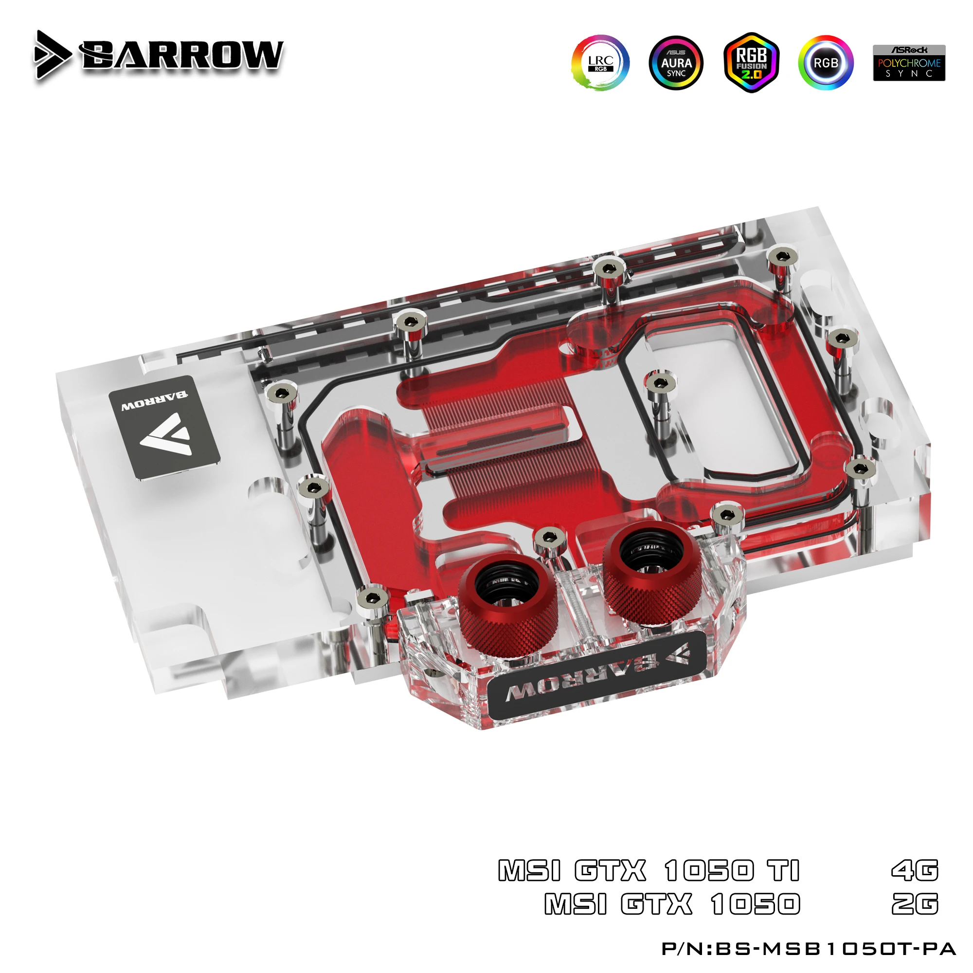 Barrow BS MSB1050T PA LRC 2 0 полноэкранная графическая карта блок водяного охлаждения для MSI