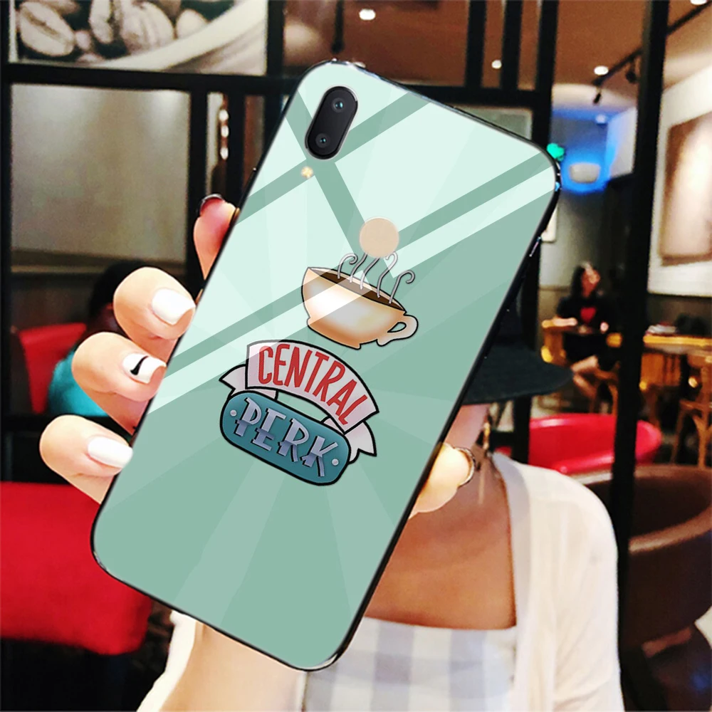 Central perk Кофе с героями телесериала друзья закаленное Стекло мягкий чехол для Xiaomi
