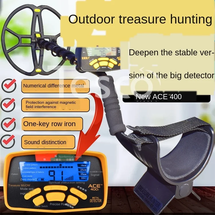 

400 metal detector underground treasure hunter handheld high precision outdoor archeology 10 meters