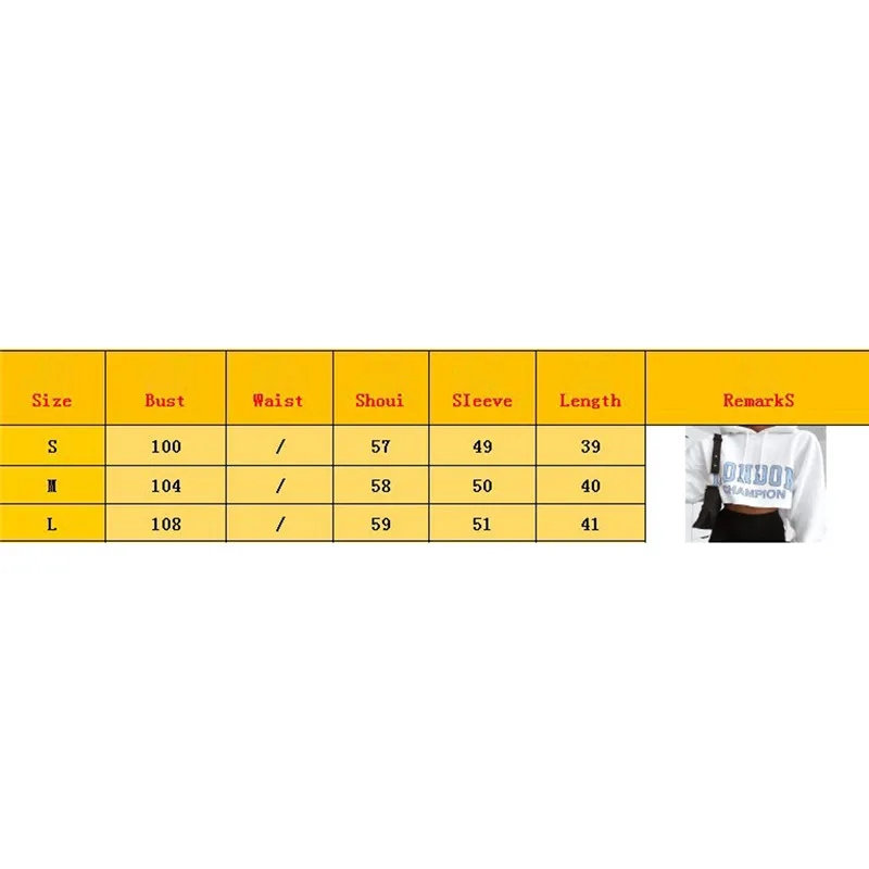 

Women Casual Loose Hooded Long Sleeve Letter Print Pattern Round Collar Drawstring Crop Top Fall Female Pullovers Jumper Tops