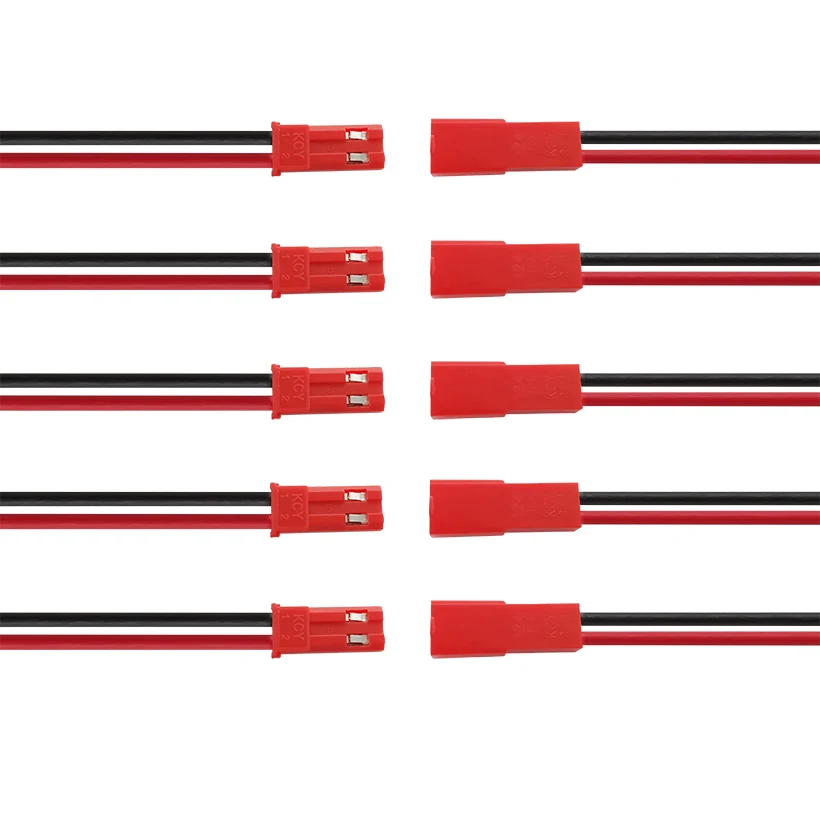 JST 2 Pin Мужской и Женский Кабельный разъем 22 AWG JST 2 P провода разъем Jack разъемы для светодиодный полосы лампы RC BEC батарея DIY FPV Дрон