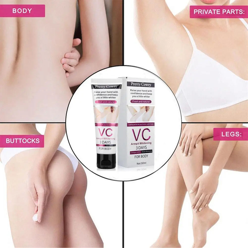 Яркий гламурный VC отбеливающий крем для подмышек тела бикини локоть подмышки