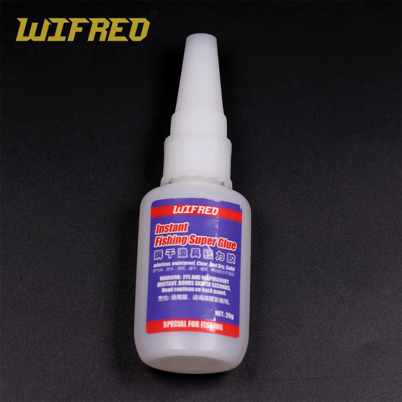 

Прозрачный клей для вязания мушек Wifreo, 1 флакон/20 г