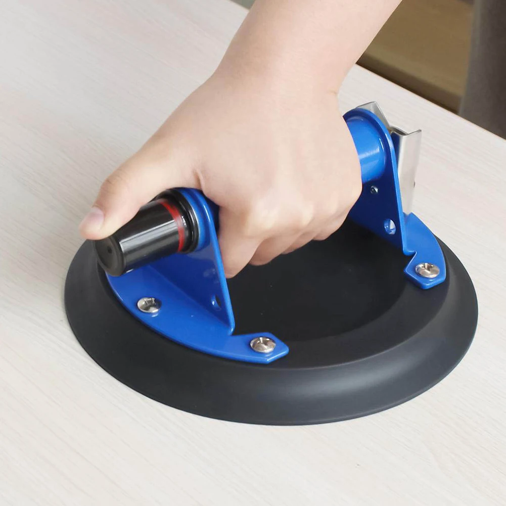 Вакуумный подъемник для стекла, присоска 8 дюймов, тяжелая ручная, с металлической ручкой, для гранита и стекла