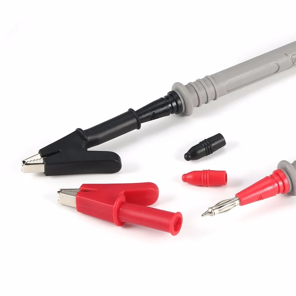 2 шт полный защитный зажим-крокодил Электрический зажим для мультиметра Тестовые
