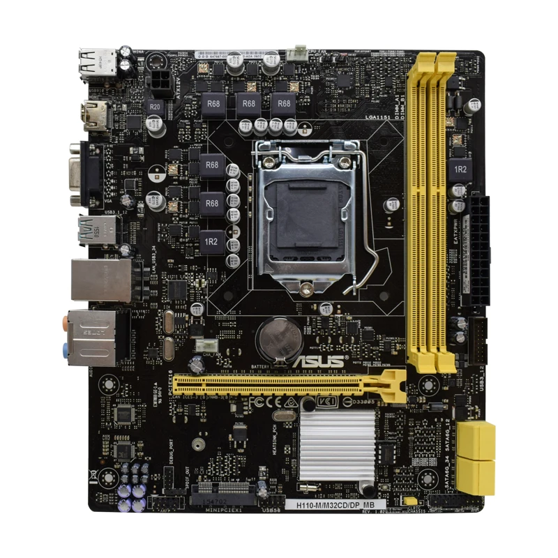 Материнская плата ASUS H110-M/M32CD/DP_MB для ПК DDR3 Intel H110 LGA 1151 ЦП M-ATX 16 Гб PCI-E X16 слот