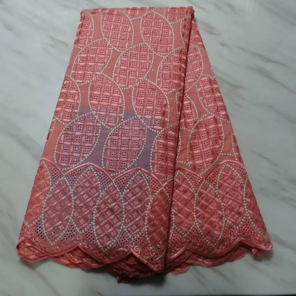 

Madison African cotton lace fabric high quality swiss lace fabric embroidry Swiss Voile Laces In Switzerland for african women