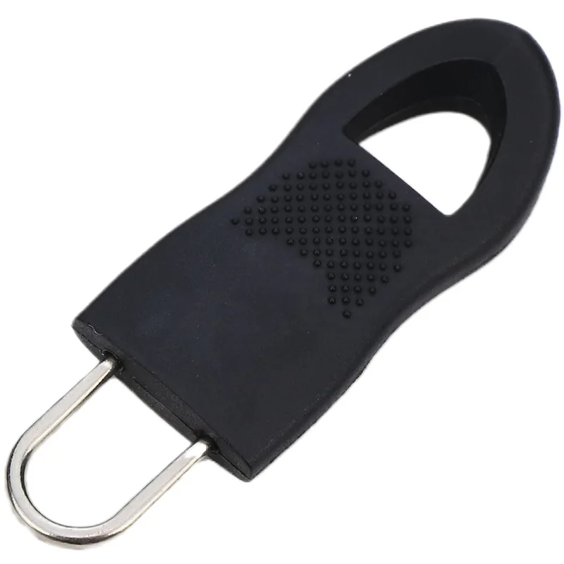 

Spot removable zipper head universal bag bag coat clothing universal metal rubber pull lock