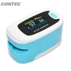 Популярный портативный Пальчиковый Пульсоксиметр CONTEC, SPO2,PR монитор, кислород в крови, CMS50M50N, Новинка