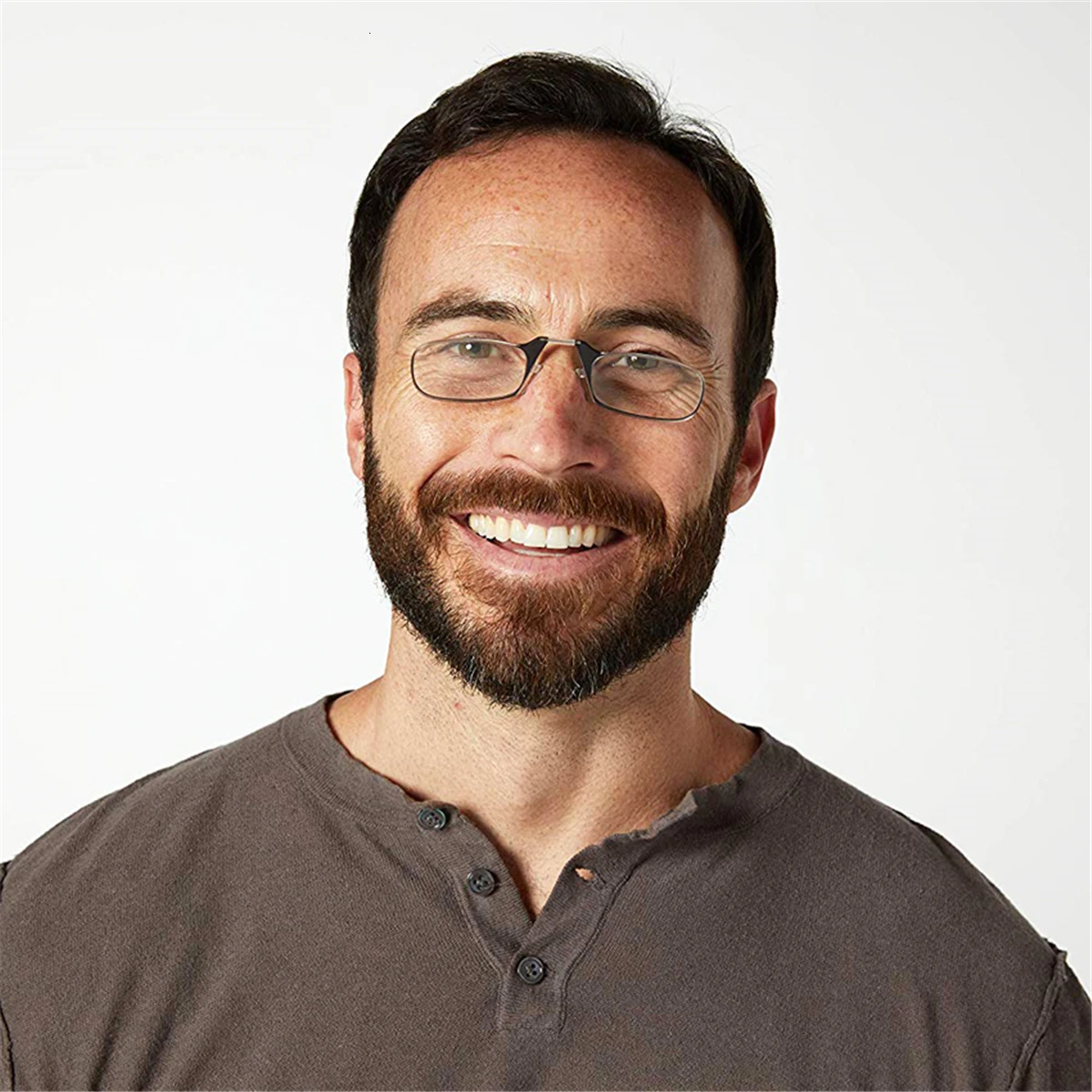 Мини Тонкий портативный SOS очки для чтения зажим носа с подставкой телефона чехол