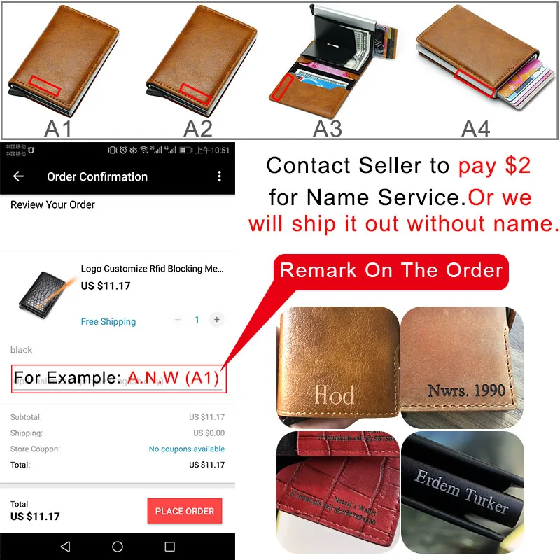 

Blocking Protection Men id Credit Card Holder Wallet Leather Metal Aluminum Business Bank Card Case CreditCard Cardholder