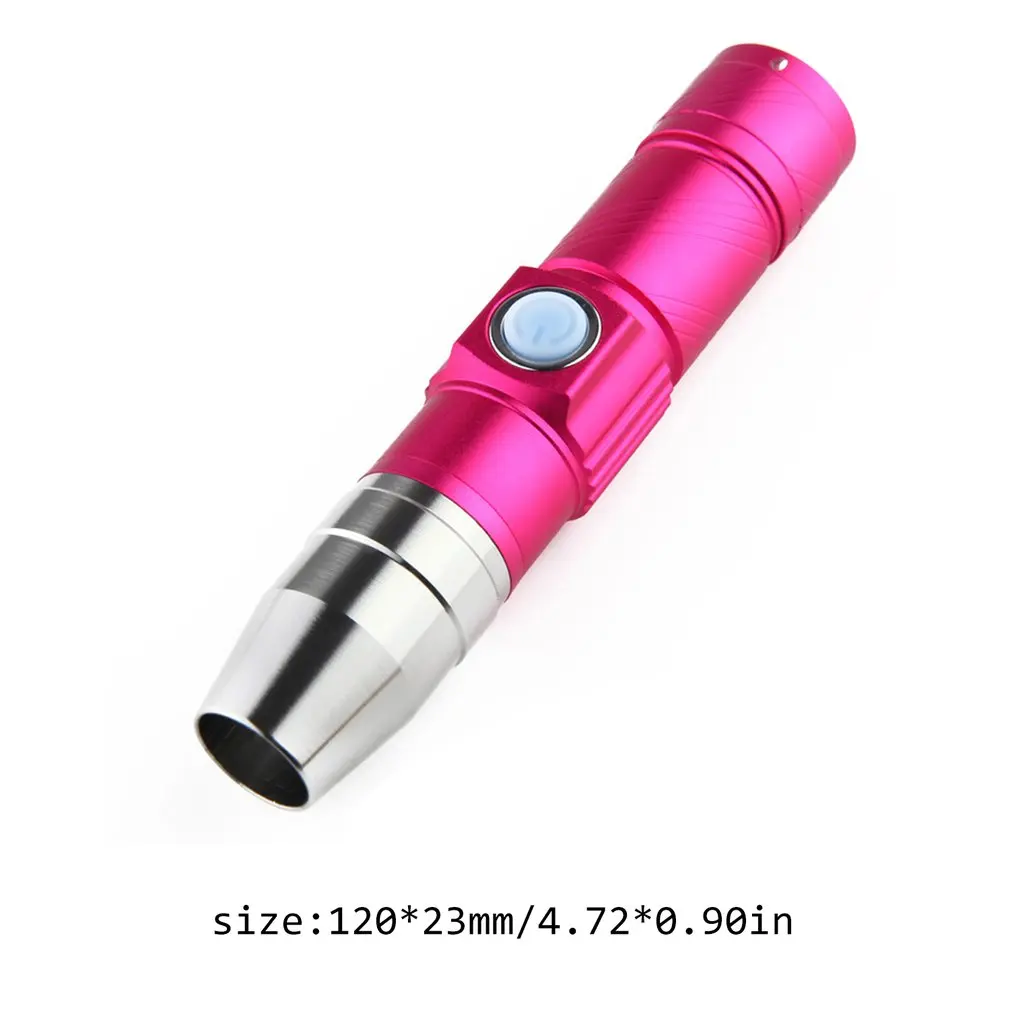 

Mini LED Flashlight 365nm Inspection Lamp Light Rechargeable UV Torch Light for Outdoor Camping Hiking