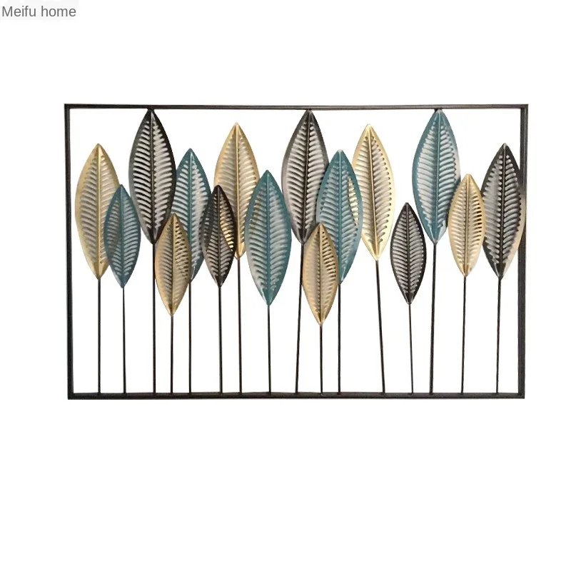 

Nordic Wall Hanging Iron Palm Leaf Wall Decorations Pendant Living Room Home Sofa Background Home Decoration Accessories