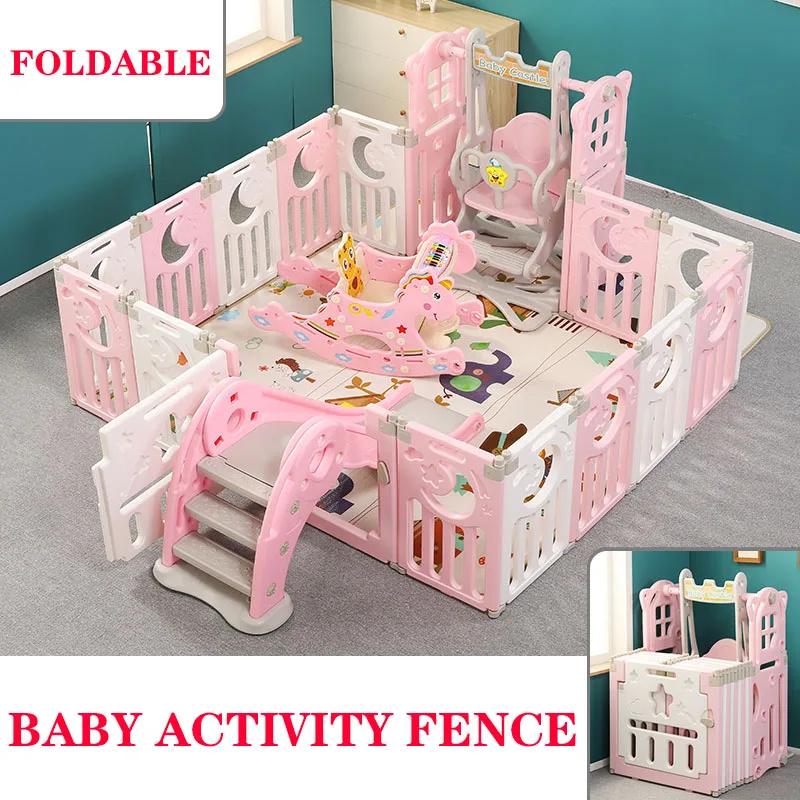 Baby Playpens Fencing for Children Activity Gear Indoor Outdoor Foldable Barrier Game Safety Fence Kids Play Yard