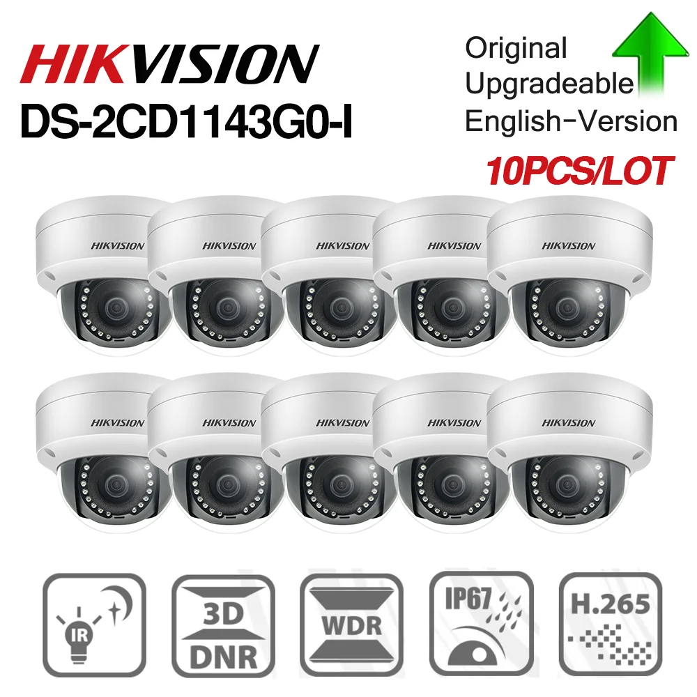 Предварительная продажа сетевая купольная камера видеонаблюдения Hikvision DS 2CD1143G0 I