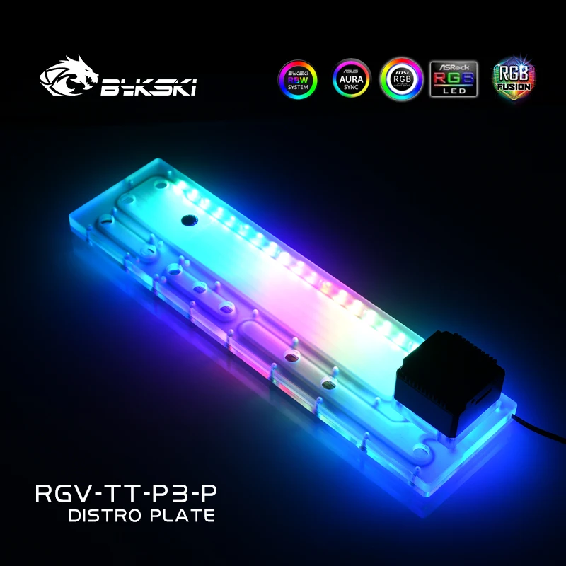 Акриловая доска BYKSKI для раствора водных каналов ThermalTake/Tt Core P3 блока ЦП GPU/3PIN