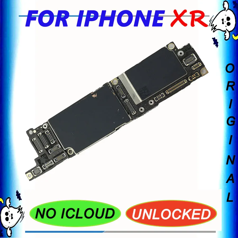 Заводская разблокированная оригинальная материнская плата для iPhone XR 64g 128g 256g без