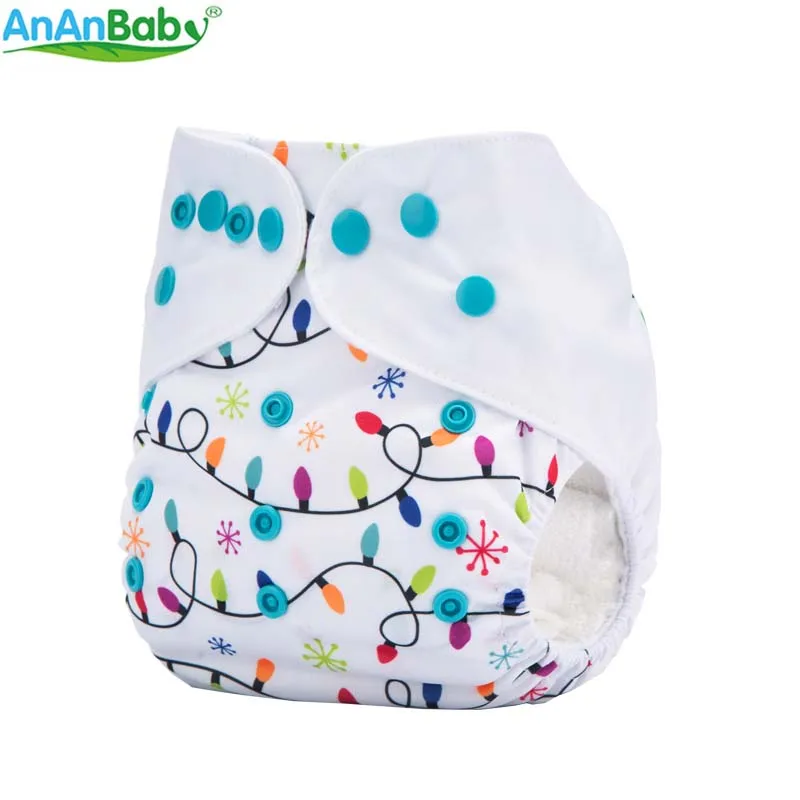 {AnAnBaby} Горячая Распродажа, новые тканевые подгузники с принтами, многоразовые моющиеся подгузники для отдыха