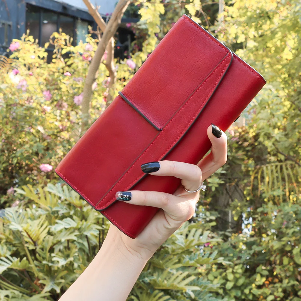 KAVIS женский длинный кошелек женские кошельки с несколькими отделениями Дамский