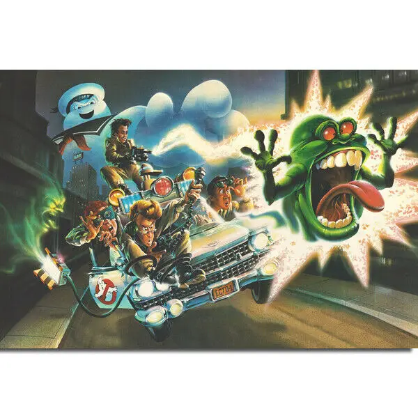 Ghostbusters Классический Фильм Смешной шелковой ткани настенный художественный