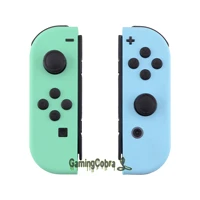 extremerate soft touch mint green heaven blue controller housing with full set buttons shell for ns switch oled joycon