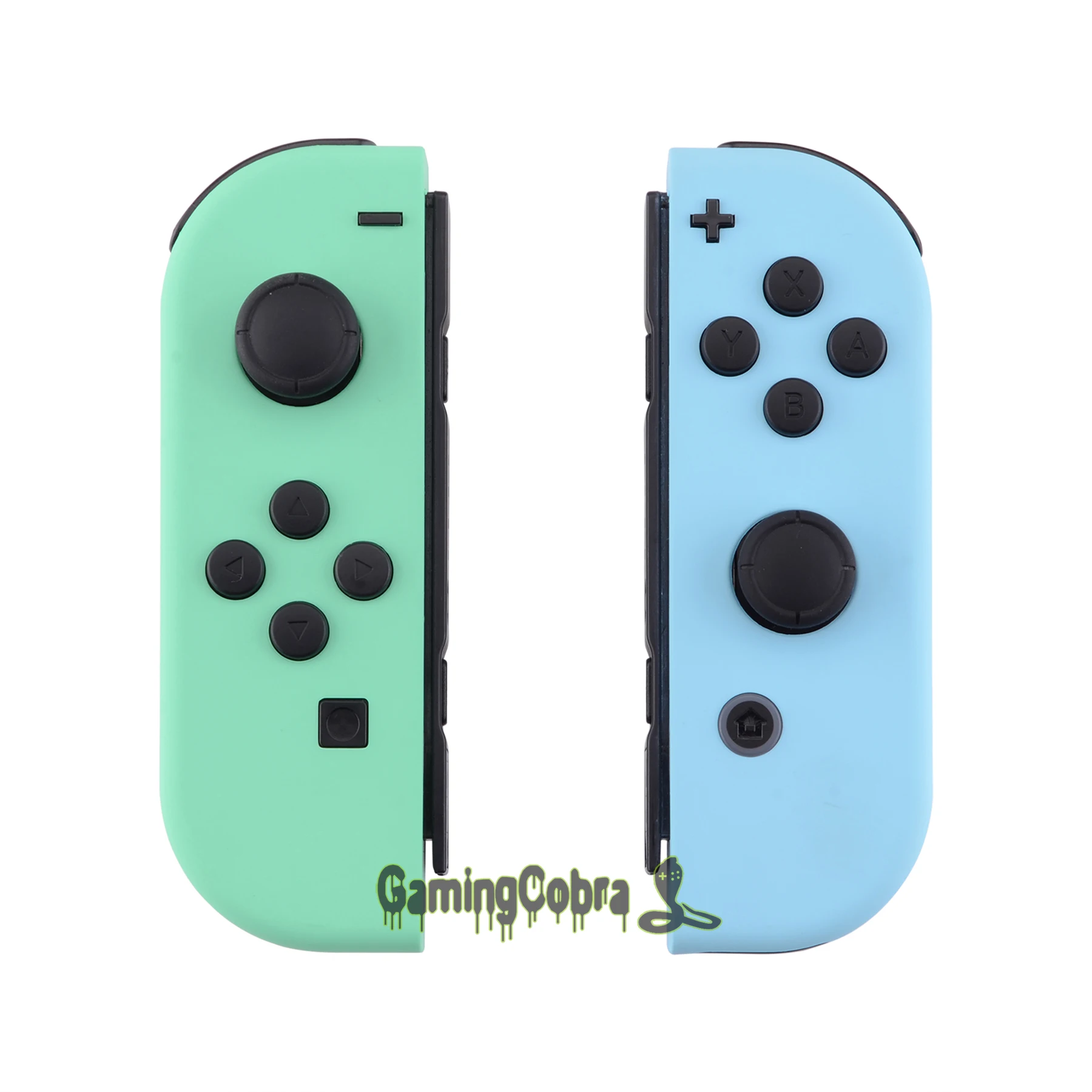 eXtremeRate Soft Touch Mint Green &amp Heaven Blue Controller Housing With Full Set Buttons Shell for NS Switch OLED JoyCon | Электроника
