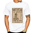Официальная Мужская футболка унисекс Bob dylan gig flyer 1964 rock