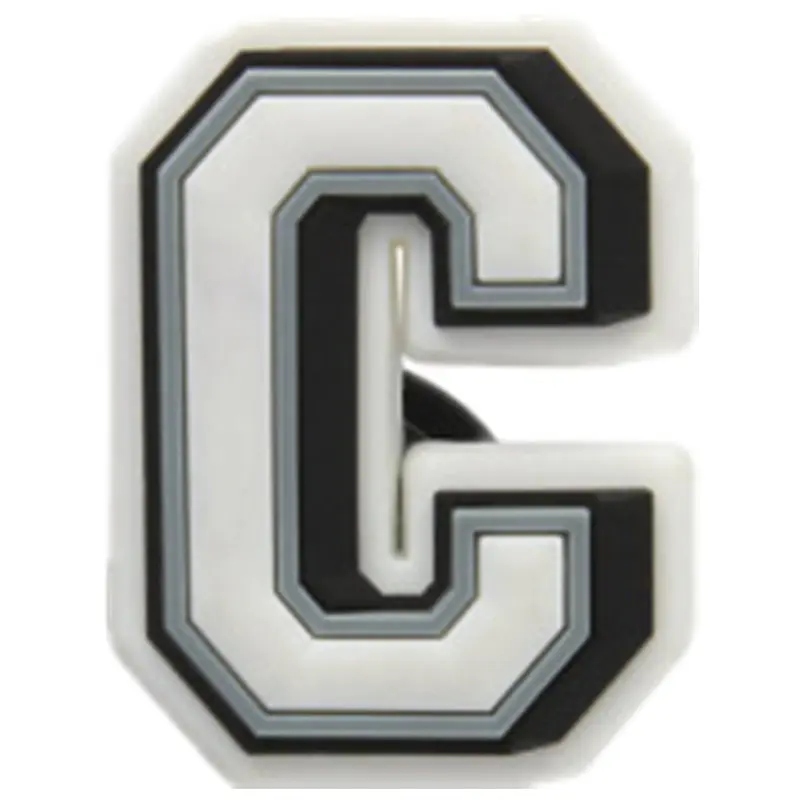Original 1pcs PVC Shoe Croc Charms Accessories Uppercase English Letters Shoe Decorations for Crocse Bracelet Kids Gift ZJ012LI3