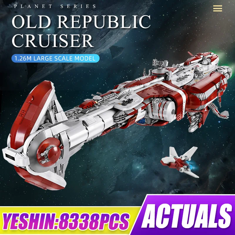 

Строительные блоки для сборки модели KING 05079 Star Plan The MOC Zenith Old Republic Escort Cruiser, детские подарки