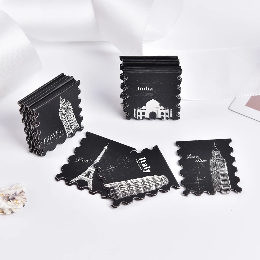 Магнитная закладка 4 шт./лот винтажные бумажные книжные маркеры в виде Парижской