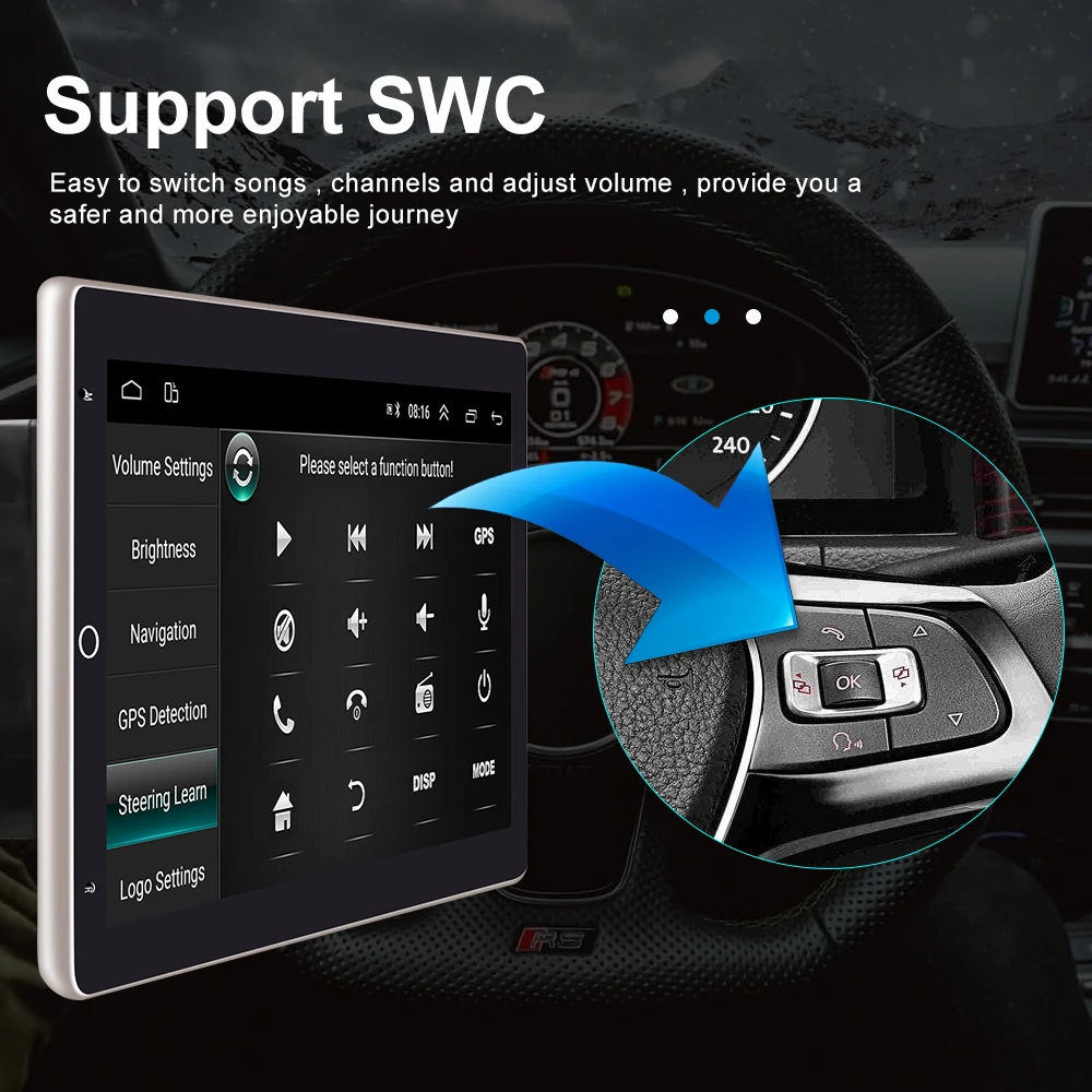 Eunavi 2 din Car Radio GPS Android Multimedia Player Universal autoradio Navigation For Volkswagen Nissan Hyundai Kia Toyota |