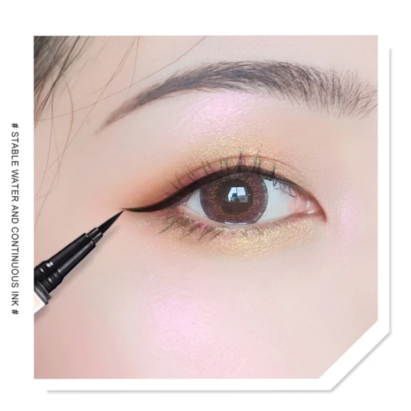 Жидкая подводка для глаз водостойкая долговечная гладкая быстросохнущая легко