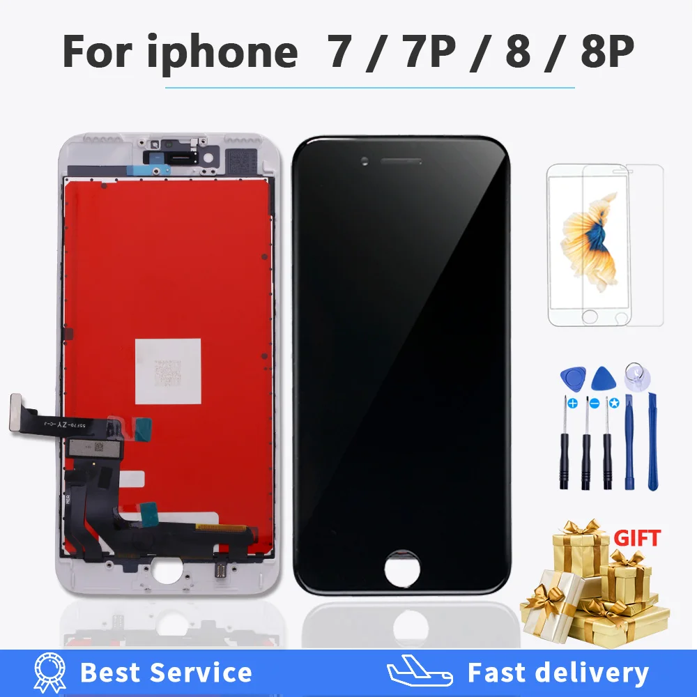 ЖК дисплей для iPhone 7 8 plus 7p p с сенсорным экраном в сборе замена хороший 3D сенсорный