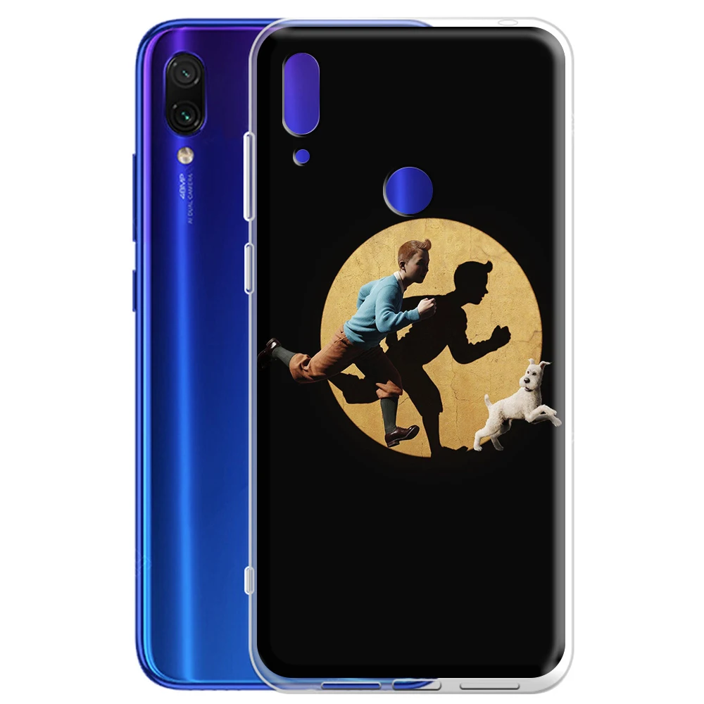 Силиконовый чехол The Adventure of Tintin для Xiaomi Redmi Note 9 Max 8T 8 7 6 5A 5 4X Pro Prime|Бамперы| |